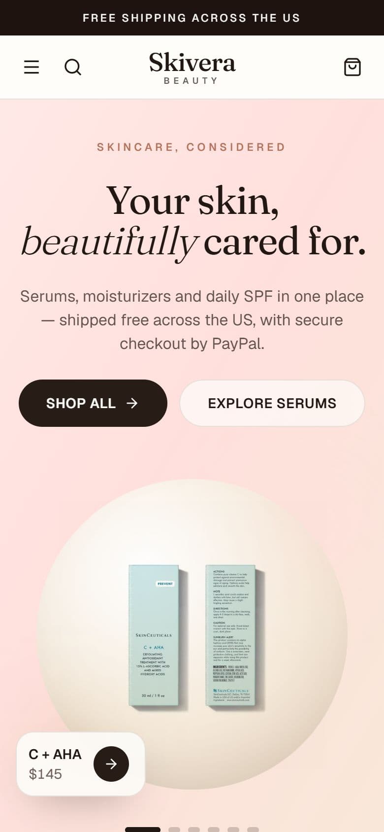 Skivera Beauty screen